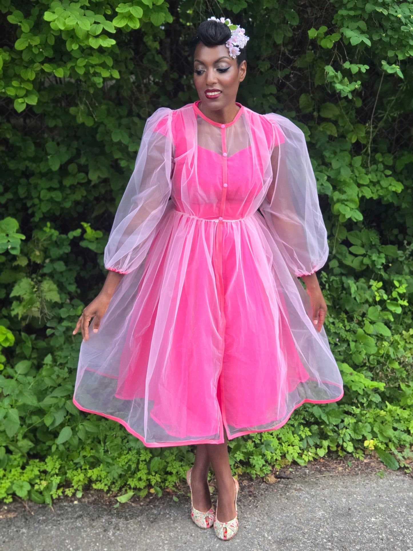 Sur robe AUDREY - Rose