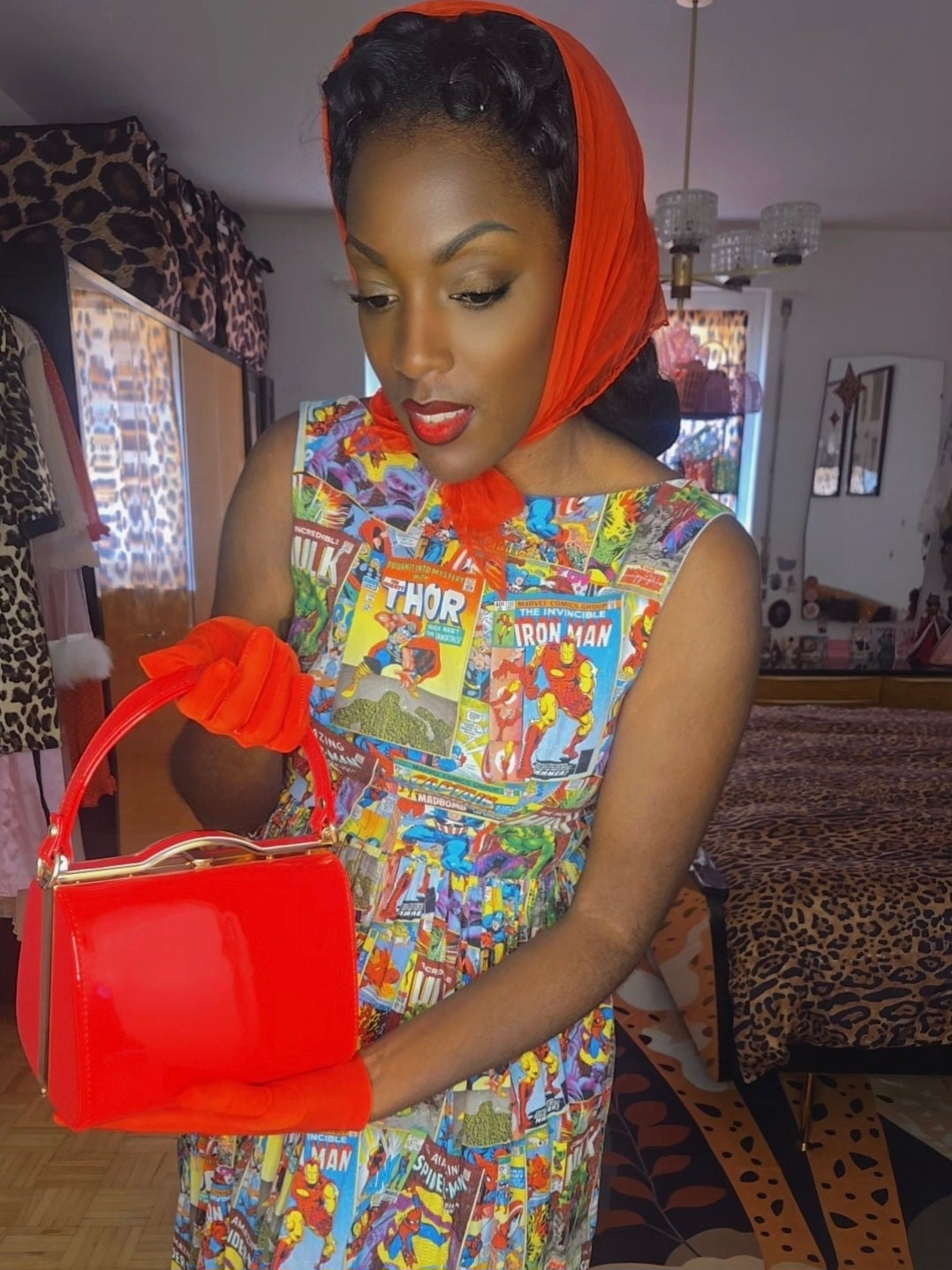 Sac à main ODETTE - Rouge