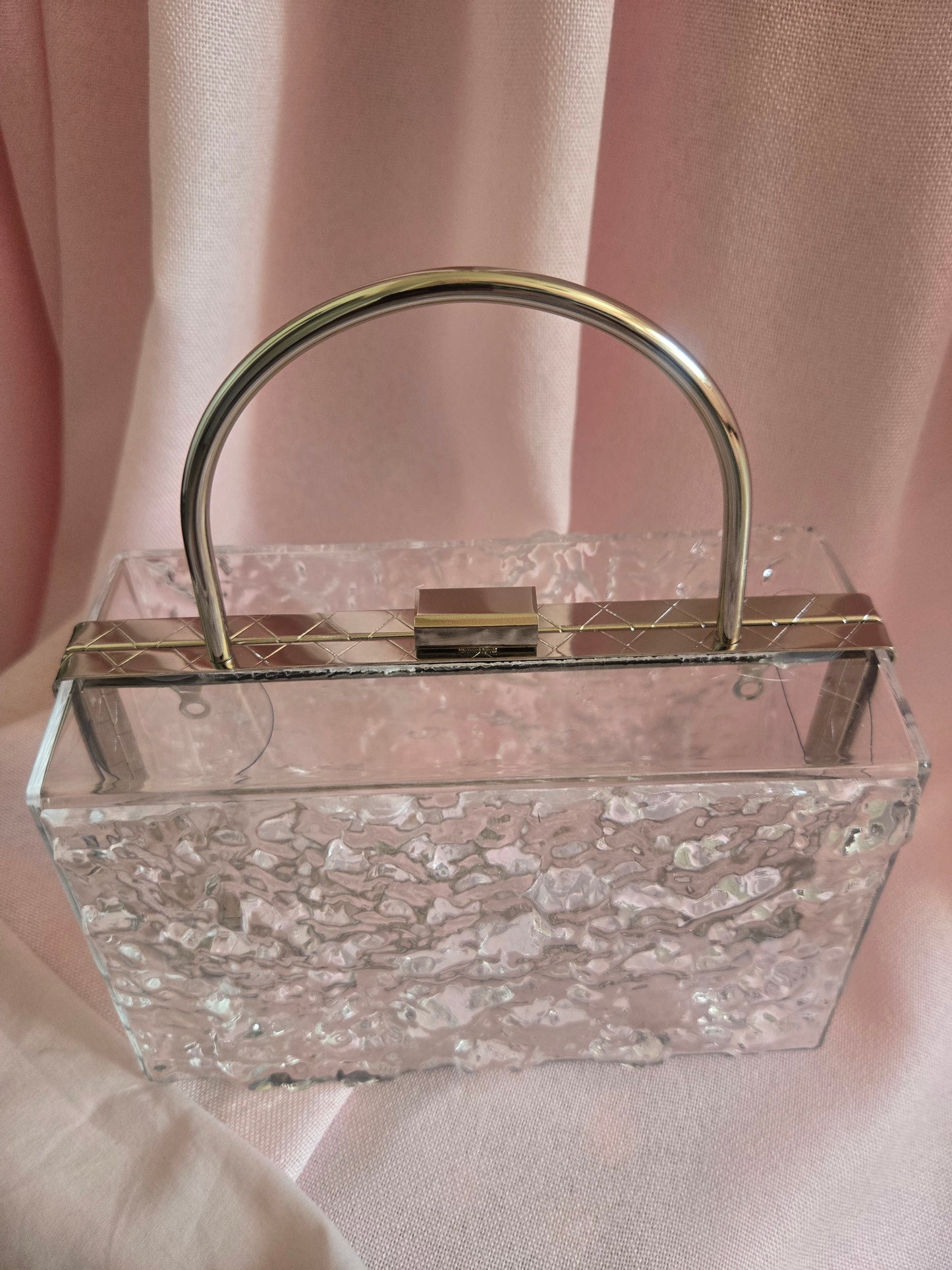 MARILYN lucite bag - Silver