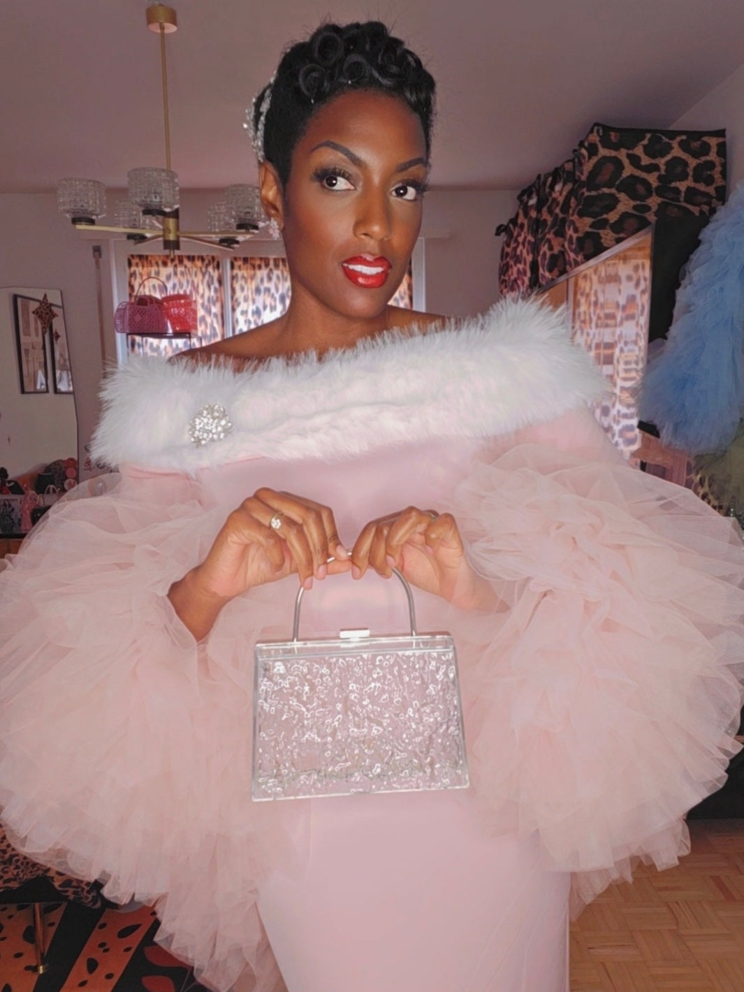 Sac lucite RITA - Argent