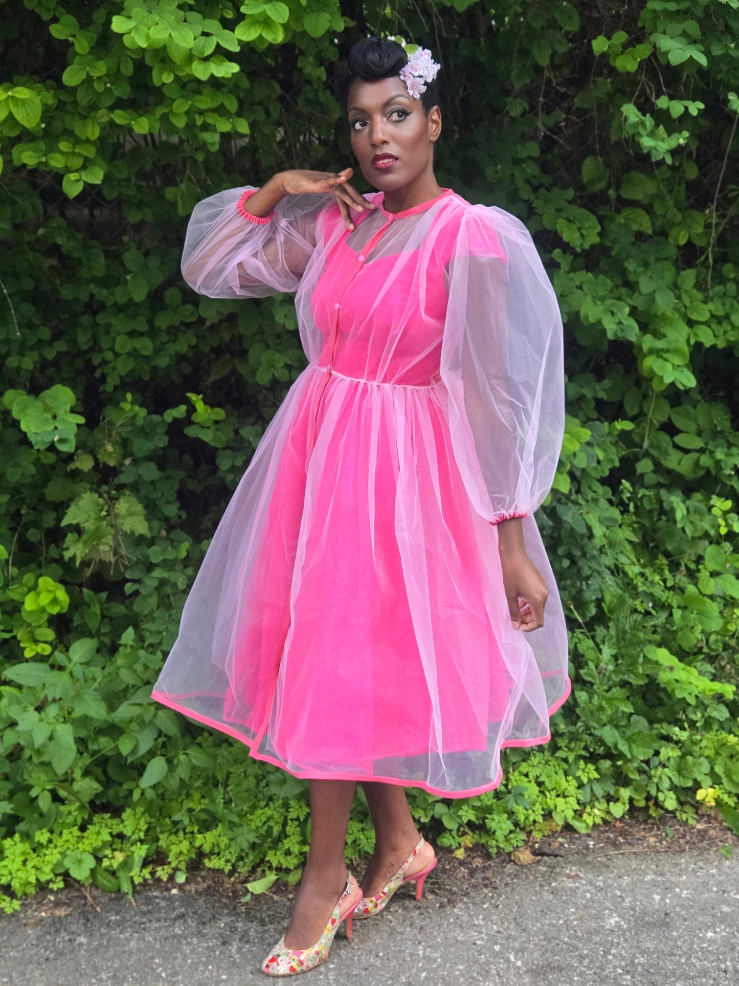 Sur robe AUDREY - Rose