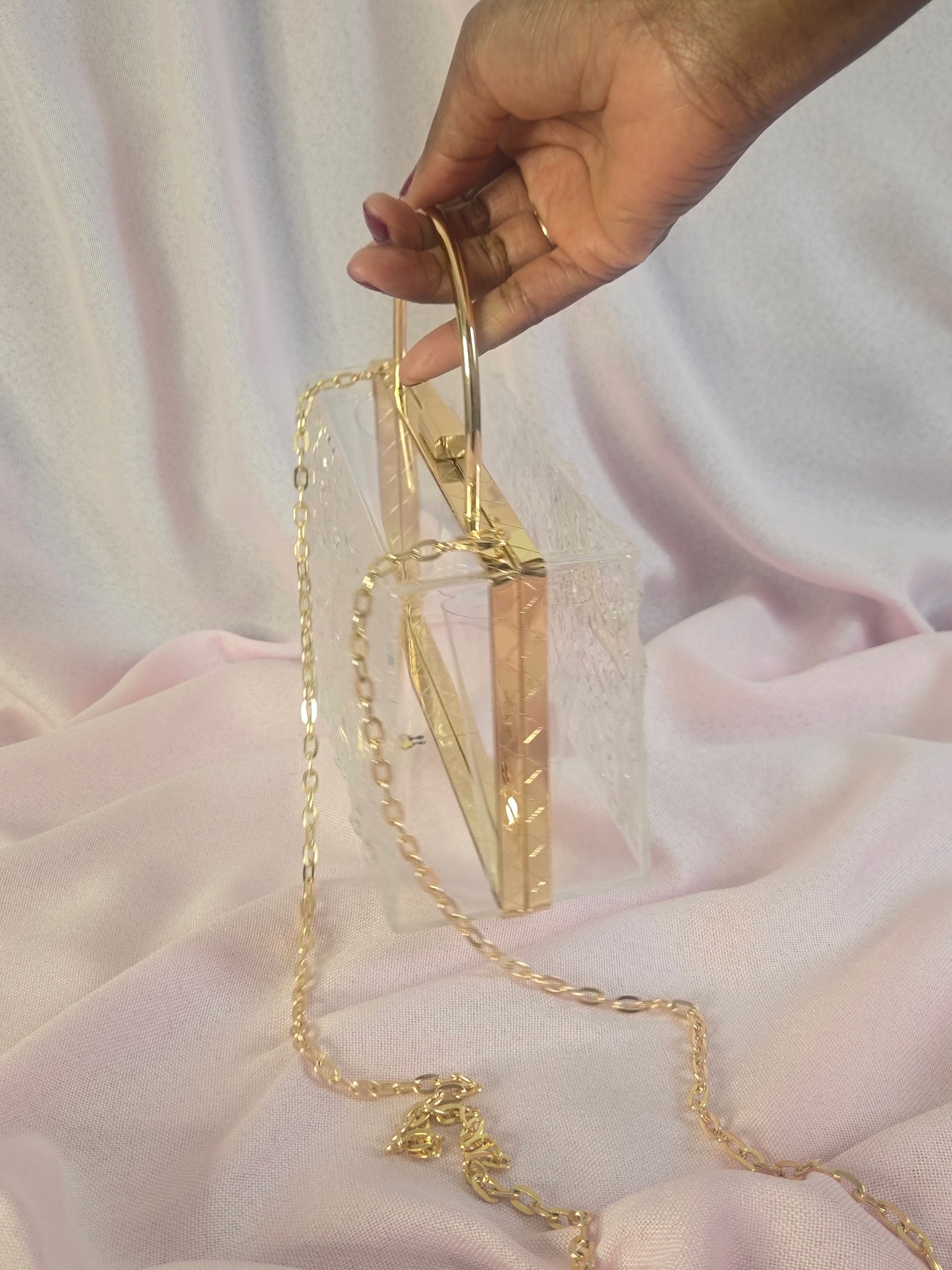 Sac lucite RITA - Doré