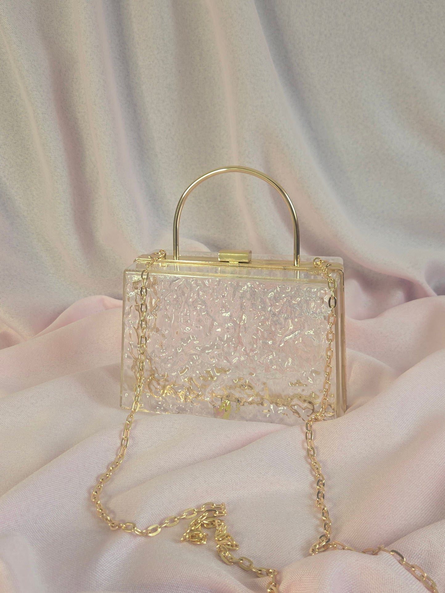 Sac lucite RITA - Doré