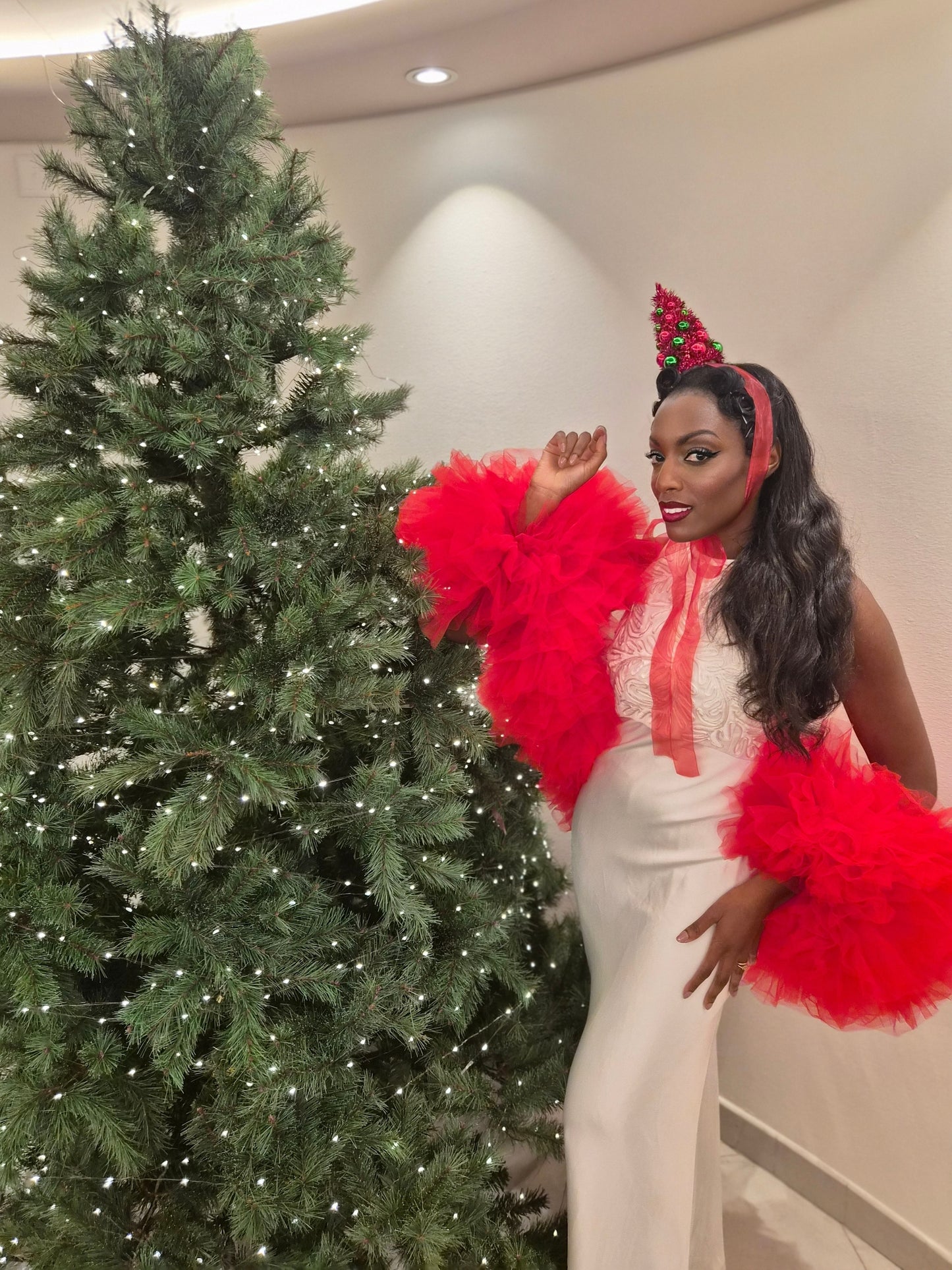 Boa de tulle SWEET - Rouge