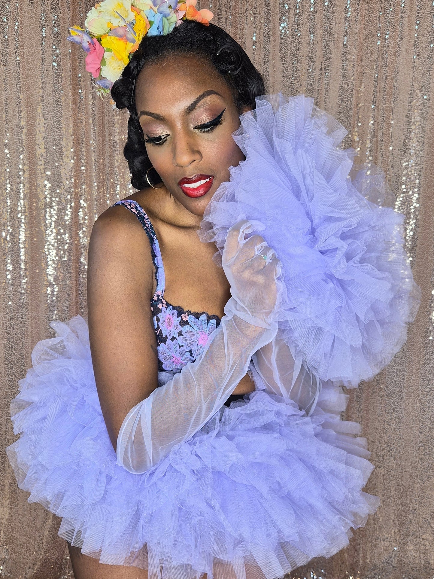 SWEET Tulle Boa - Lavender